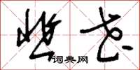 刘少英韭花草书怎么写