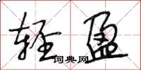 段相林轻盈行书怎么写