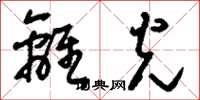 刘少英离光草书怎么写