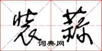 王冬龄装蒜草书怎么写