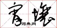 刘少英宵壤草书怎么写