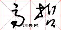 刘少英高哲草书怎么写