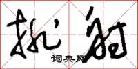 刘少英排射草书怎么写