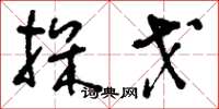 刘少英探戈草书怎么写