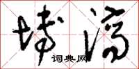 刘少英博济草书怎么写