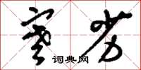 刘少英寒劣草书怎么写