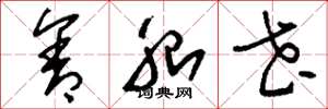 刘少英含胎花草书怎么写