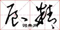 刘少英辰精草书怎么写