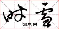 刘少英时雪草书怎么写