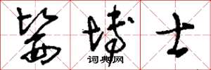 刘少英医博士草书怎么写