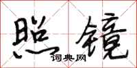 段相林照镜行书怎么写