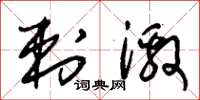 朱锡荣刺激草书怎么写