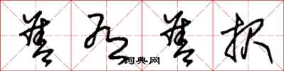 朱锡荣善有善报草书怎么写
