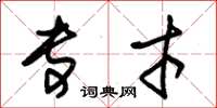朱锡荣专才草书怎么写