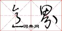 王冬龄意界草书怎么写