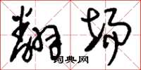 刘少英翻场草书怎么写