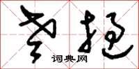 刘少英老挝草书怎么写