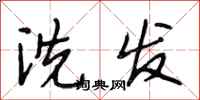 段相林洗发行书怎么写