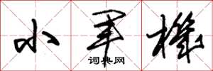 朱锡荣小军机草书怎么写