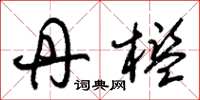朱锡荣丹槛草书怎么写