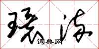 朱锡荣环流草书怎么写