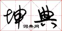 朱锡荣坤典草书怎么写
