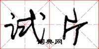 朱锡荣试片草书怎么写