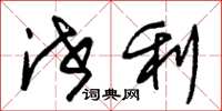 朱锡荣泄利草书怎么写