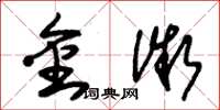 朱锡荣金微草书怎么写