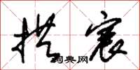 朱锡荣拱宸草书怎么写