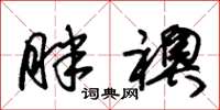 朱锡荣胖袄草书怎么写