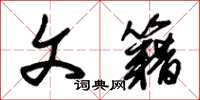 朱锡荣文籍草书怎么写