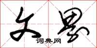 朱锡荣文界草书怎么写