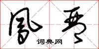 朱锡荣凤琴草书怎么写