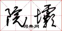 朱锡荣院坝草书怎么写