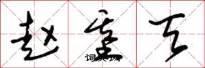 朱锡荣赵基天草书怎么写