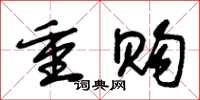 朱锡荣重购草书怎么写