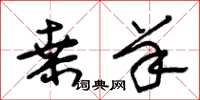 朱锡荣桑羊草书怎么写