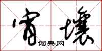朱锡荣宵壤草书怎么写