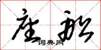 朱锡荣座船草书怎么写