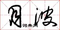 朱锡荣月波草书怎么写