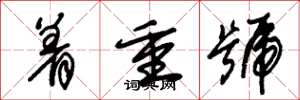 朱锡荣着重号草书怎么写
