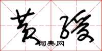 朱锡荣黄绶草书怎么写