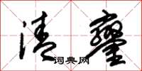 朱锡荣清銮草书怎么写