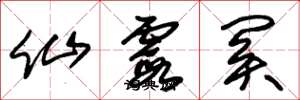朱锡荣仙霞关草书怎么写