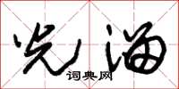 朱锡荣光溜草书怎么写