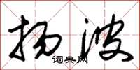 朱锡荣扬波草书怎么写