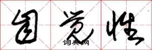 朱锡荣自觉性草书怎么写