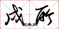 朱锡荣戍所草书怎么写