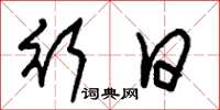 朱锡荣行日草书怎么写